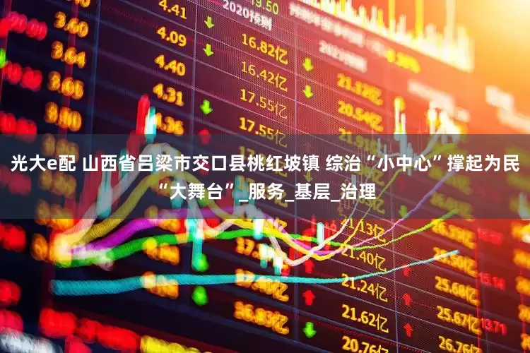光大e配 山西省吕梁市交口县桃红坡镇 综治“小中心”撑起为民“大舞台”_服务_基层_治理